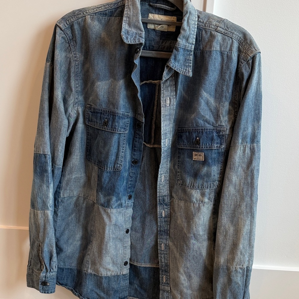 Denim & Supply Ralph Lauren Blue Casual Button Down Shirt